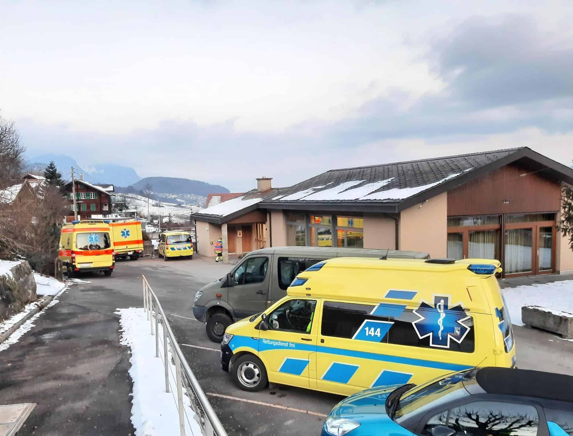 Plusieurs ambulances ont été envoyées sur les lieux de l’incident. dr