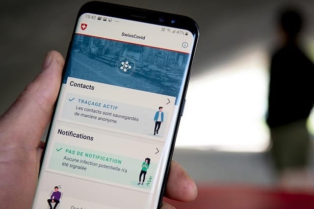 La phase test pour l'application avait été lancée à la mi-mai. Image: Keystone